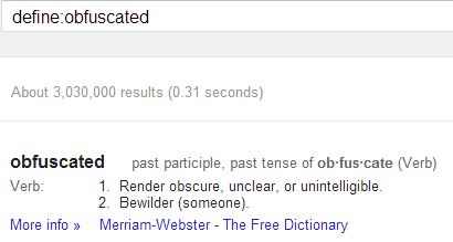 define search result